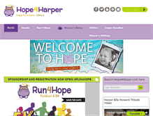 Tablet Screenshot of hope4harper.com